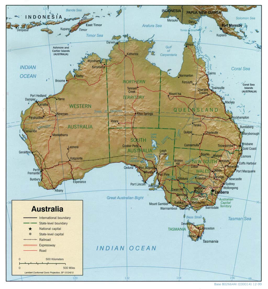 Terreng kart over Australia 1999